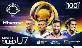 Hisense U7 100 inch Ultra HD 4K Smart Mini LED TV (100U75QG)