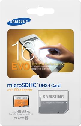 Samsung 16GB MicroSDHC Memory Card (Class 10 Evo)