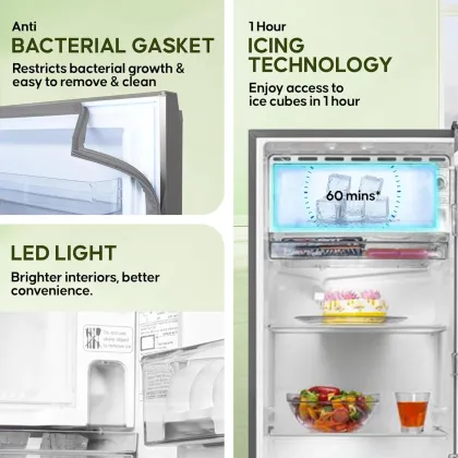 Haier HED-203TNS-P 190 L 3 Star Single Door Refrigerator