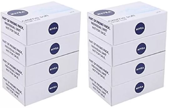 Nivea creme soft soap (125gm x 4) (Pack of 2)  (1000 g, Pack of 8)