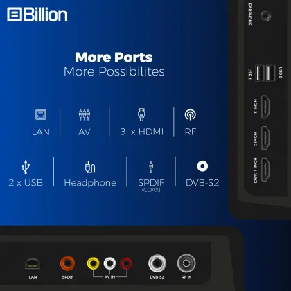 Billion 32HDSQBAWTQ 32 inch HD Ready Smart QLED TV