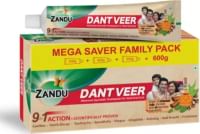 Zandu Dantveer, Indias 1st with Irimedadi oil, Fights 9 dental problems Toothpaste (600 g)