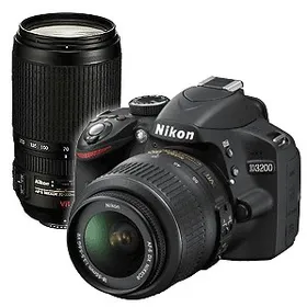 NIKON D3200 DSLR CAMERA(18-55mm + 70-300mm VR LENS)
