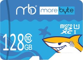 Morebyte Shark 128 GB Micro SDXC UHS-I Memory Card