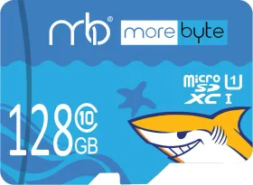 Morebyte Shark 128 GB Micro SDXC UHS-I Memory Card
