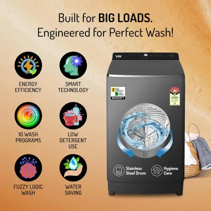 VW V9 UltraSpin 9 kg Fully Automatic Top Load Washing Machine