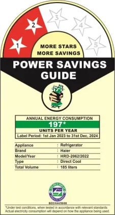 Haier HRD-2062CMV-N 185 L 2 Star Single Door Refrigerator