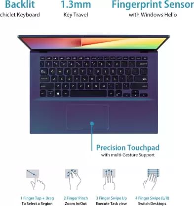 Asus VivoBook X412FA-EK513T Laptop (10th Gen Core i5/ 8GB/ 1TB 256GB SSD/ Win10 Home)