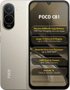 POCO C81 vs Poco C85x