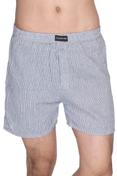 Blue Checkered Boxer | Flat 80% OFF
