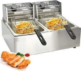 Froth & Flavor Double Tank 12L Electric Deep Fryer