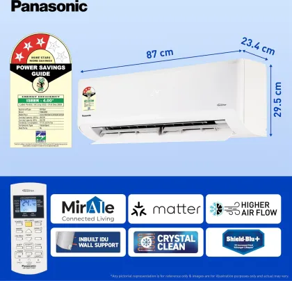 Panasonic CS/CU-SU18AKY3W 1.5 Ton 3 Star 2025 Inverter Split AC