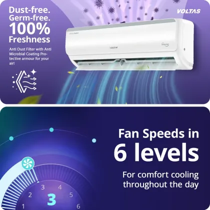 Voltas 123INV Vertis Elite RG 1 Ton 3 Star 2026 Inverter Split AC