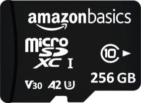 Amazon Basics MSD256GSE 256 GB Micro SDXC UHS-1 Memory Card