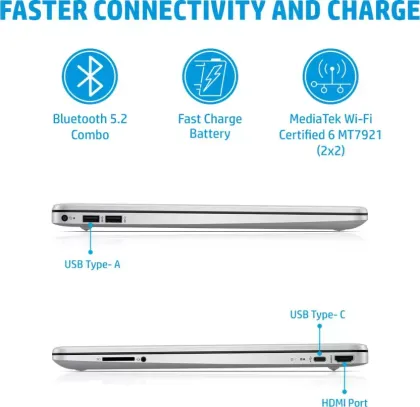 HP 15s-fq2629TU Laptop (11th Gen Core i3/ 8GB/ 512GB SSD/ Win11 Home)