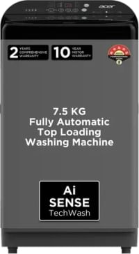 Acer 7.5 kg 5 Star Fully Automatic Top Load Washing Machine