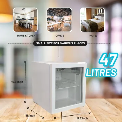 Rockwell MB49G 47 L Single Glass Door Visi Cooler