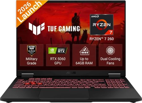 Asus TUF A16 2026 FA608UMI-TU288WS Gaming Laptop (AMD Ryzen 7 260/ 16GB / 512GB SSD/ Win11 / 8GB RTX 5060 Graph)