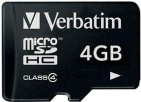 Verbatim Memory Card Micro SDHC Card 4GB Class 4