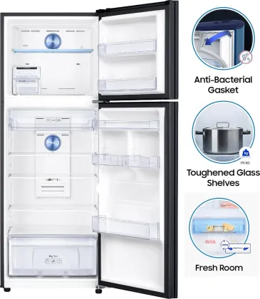 Samsung RT39C553EBX 363 L 3 Star Double Door Refrigerator