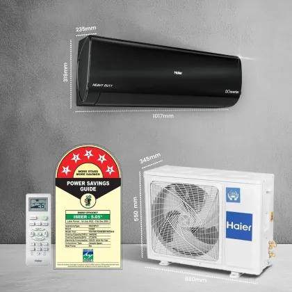 Haier HSU19K-PZFB5BN-INV 1.6 Ton 5 Star 2025 Inverter Split AC
