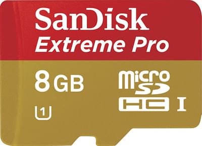 SanDisk Memory Card Extreme Pro MicroSDHC UHS-I 8GB