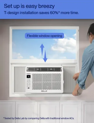 Della 048-TL-W6KW 6000 BTU 115V Window AC