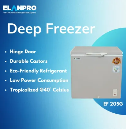 Elanpro EF-205G 197 L 4 Star Single Door Deep Freezer