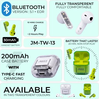 Jmax JM-TW-13 True Wireless Earbuds