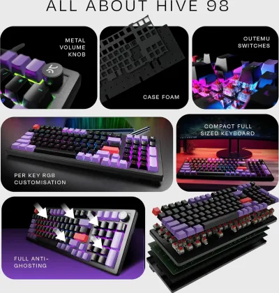 Kreo Hive 98 Wired Gaming Keyboard - image 4