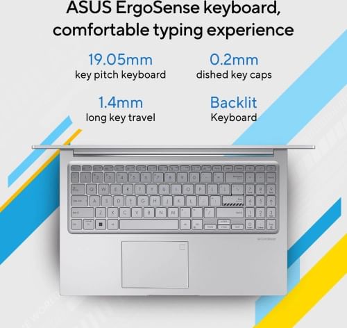 Asus Vivobook 15 X1504VAP-IN011WS AI Laptop (Intel Core 5 120U/ 8GB/ 512GB SSD/ Win11)