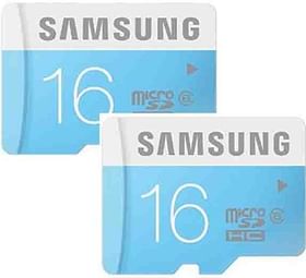 Samsung MicroSD Card 16GB Class 6 (Pack of 2)