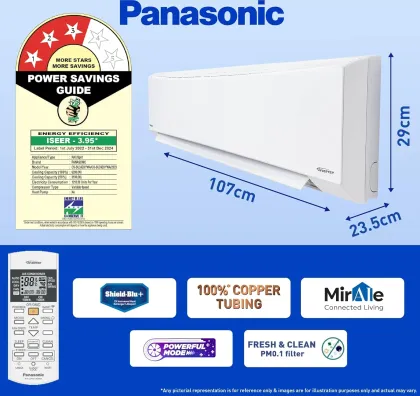 Panasonic CS/CU-SU24ZKYWA 2 Ton 3 Star 2024 Inverter Split AC