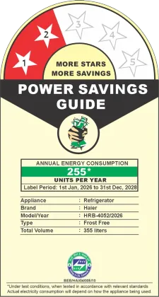 Haier HRB-4052PKGA-P 355 L 2 Star Double Door Refrigerator