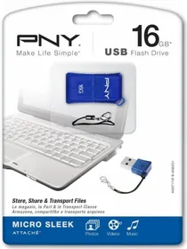 PNY Micro Sleek 16GB Pen Drive