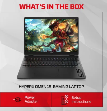 HP Hyper X Omen 15-ga0028TX Gaming Laptop (14th Gen Core i7/ 24GB/ 1TB SSD/ Win11/ 8GB RTX 5050 Graph)