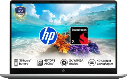 HP Omnibook 3 14-hz0024QU Laptop (Qualcomm Snapdragon X X1-26-100/ 16GB/ 512GB SSD/ Win11 Home)