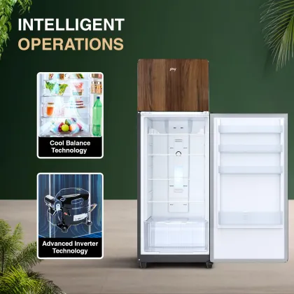Godrej RT EONVOGUE 310B RI WT WD 272 L 2 Star Double Door Refrigerator