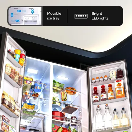 Godrej RS EONVELVET 646C RIT OP BK 600 L Side by Side Door Refrigerator