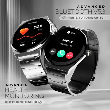 Pebble Royale Steel Smartwatch