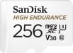 SanDisk High Endurance 256GB Micro SDXC Memory Card
