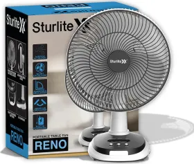 Sturlite Reno 300 mm 3 Blade Rechargeable Table Fan