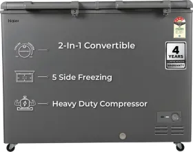 Haier HFC-335DET4 310 L Double Door Deep Freezer