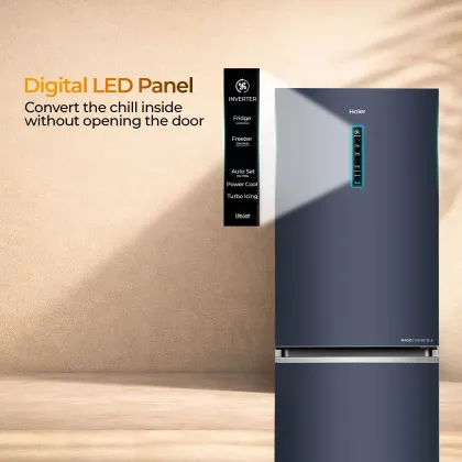 Haier HEB-332GBA-P 325 L 2 Star Double Door Refrigerator