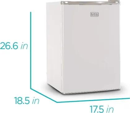 BLACK+DECKER BCRK25W 2.5 Cu Ft Single Door Mini Refrigerator