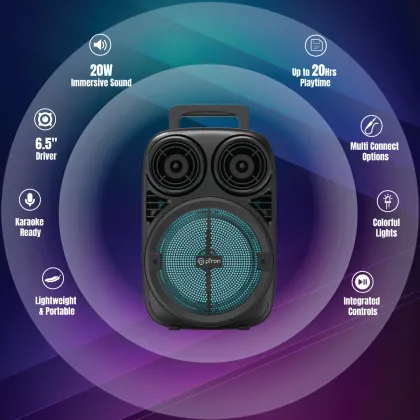 pTron Fusion Stage 20W Bluetooth Speaker