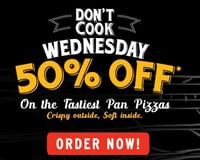 Wednesday Special: Flat 50% OFF on Medium Pan Pizza