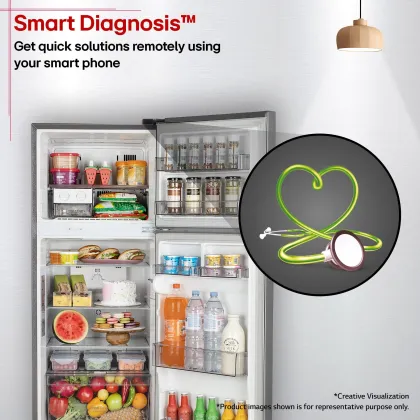 LG GL-I292RPZX 242 L 2 Star Double Door Refrigerator