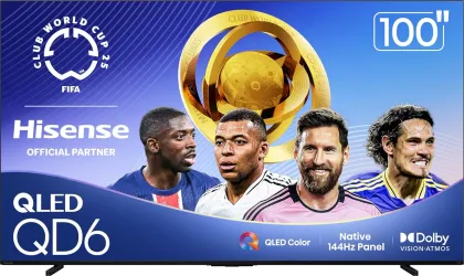 Hisense QD6 100 inch Ultra HD 4K Smart QLED TV (100QD6QF)