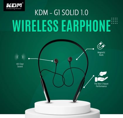KDM G1 Solid 1.0 Wireless Neckband